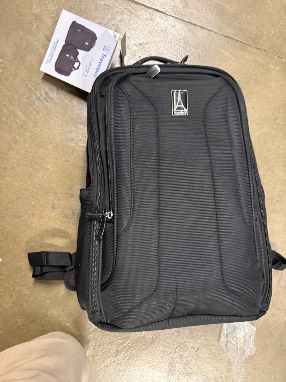 Travelpro Black Men’s Backpack with Padded Laptop Compartment